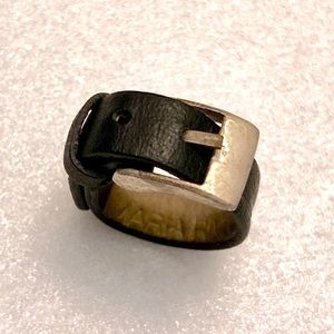 ⭐️ HP ⭐️ Vintage Leather Ring with Metal Buckle